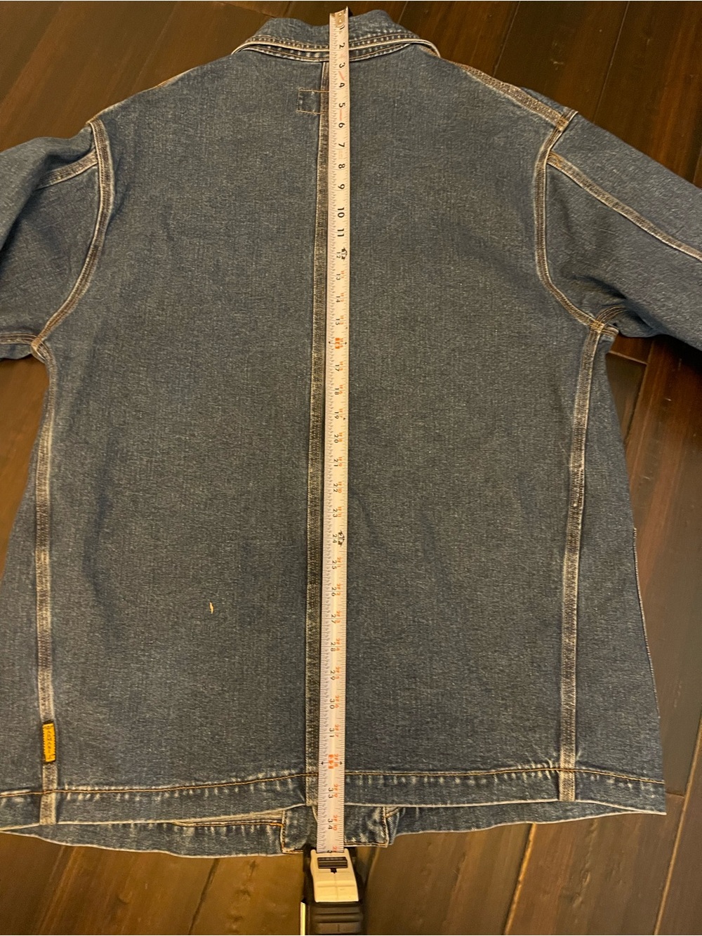 Rare Oversized Vintage Armani Jeans Men's Denim Utility Jacket - Picture 10 of 15